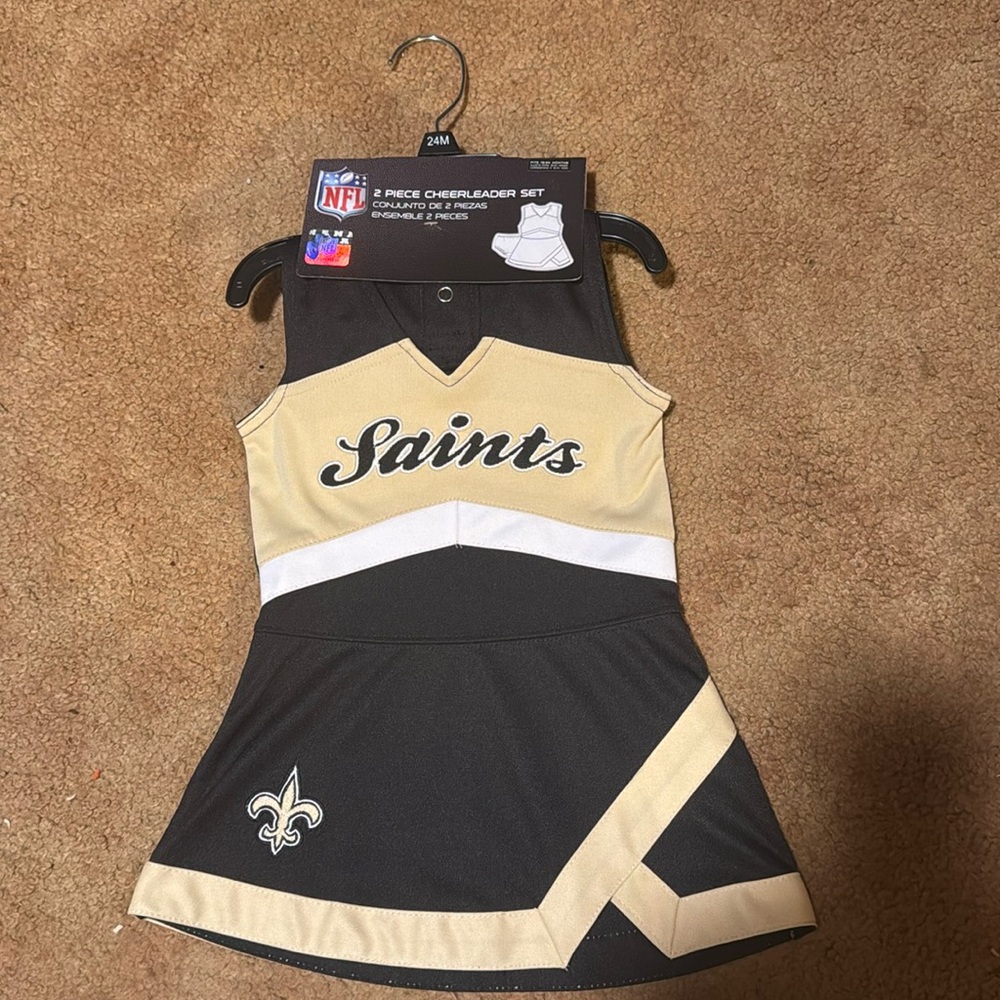 Saints 18-24 month cheerleader outfit from Academy